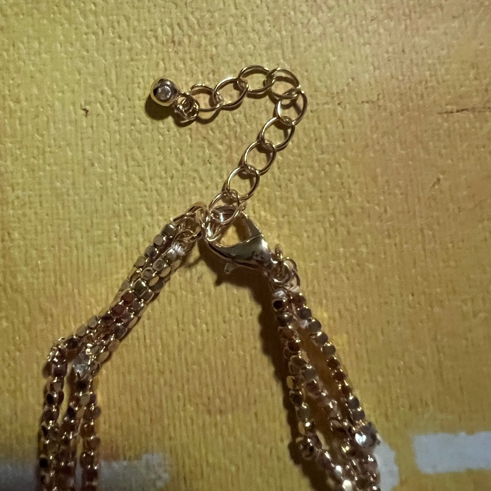 Anthropologie Beaded Stone Layered Bracelet - NWT - Gold - Picture 15 of 15